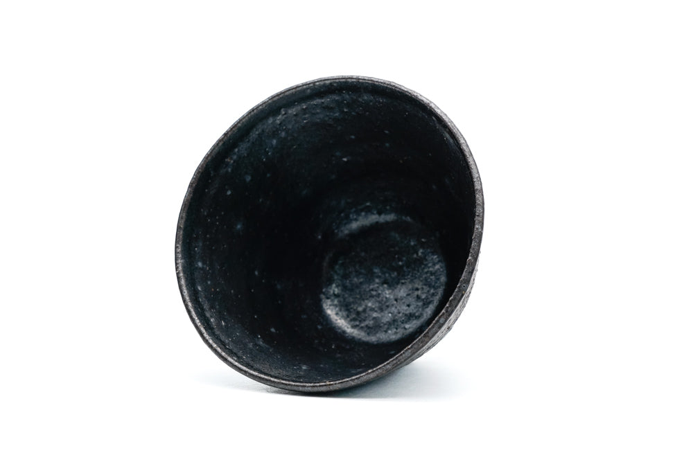 Matte Black Asagao-gata Yunomi - 60ml