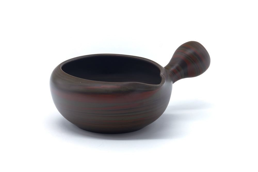 Japanese Yuzamashi - 雲仙窯 Unzen Kiln - Green Nerikomi Water Cooler - 250ml