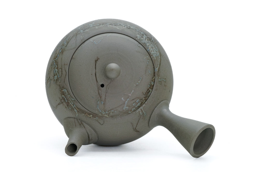 Grey Mogake Maru-gata Kyusu  - 300ml