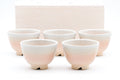 Set of 5 Classic Hagi-yaki Teacups - 110ml