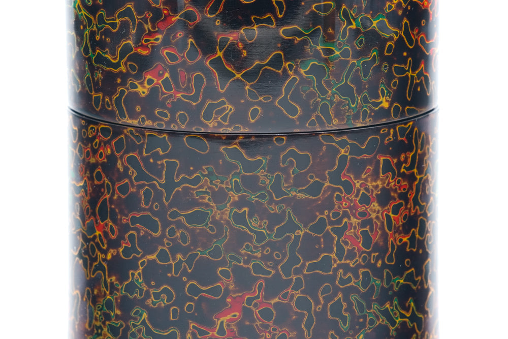 Kuro Kara-Nuri Chazutsu - Black Lacquerware Tea Canister