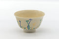 Japanese Matcha Bowl - Abstract Painted Kyo-yaki Chawan - 200ml