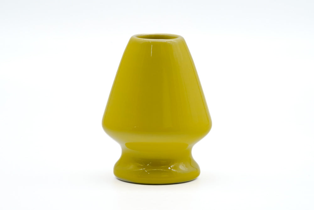 Yellow Seto-yaki Kusenaoshi - Matcha Whisk Shaper