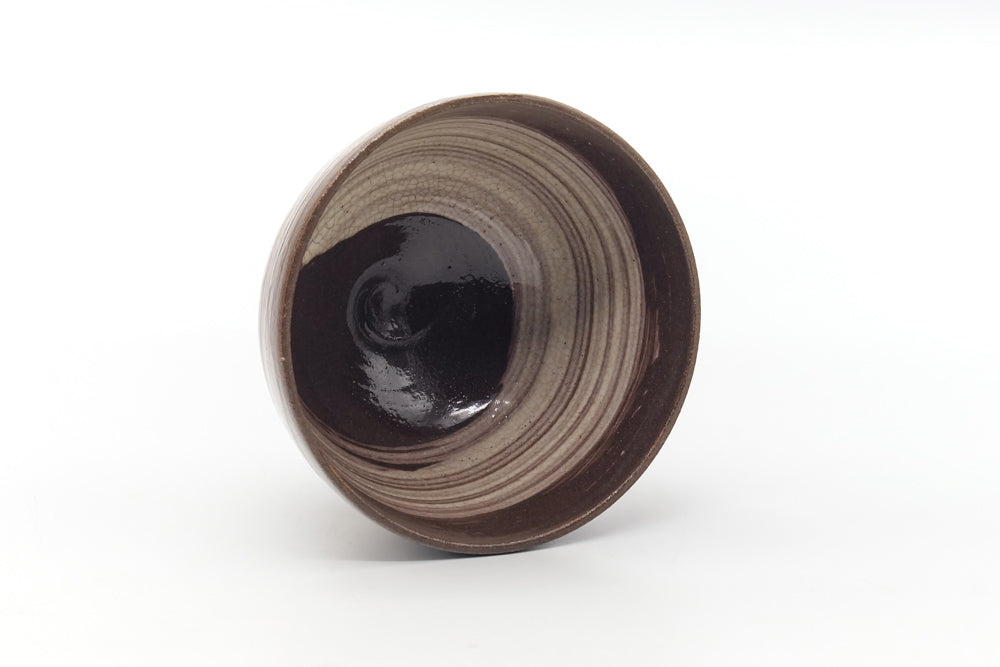 Japanese Matcha Bowl - Wan-nari White Hakeme Glazed Chawan