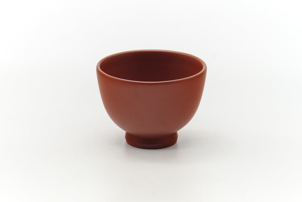 Japanese Teacup - Classic Red Shudei Tokoname Guinomi - 40ml