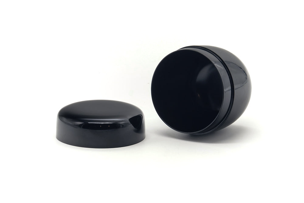 Japanese Natsume - Plain Black Lacquer Tea Caddy