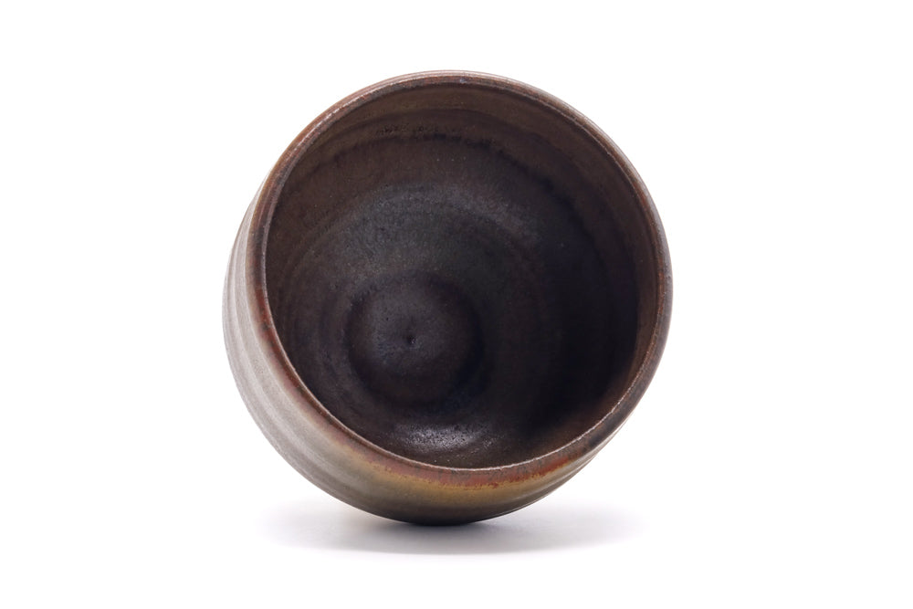 Japanese Matcha Bowl - Brown Black Mottled Chawan - 550ml