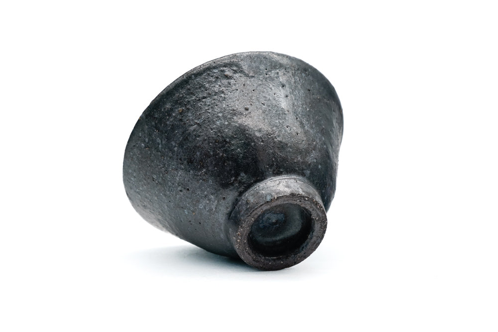 Matte Black Asagao-gata Yunomi - 60ml