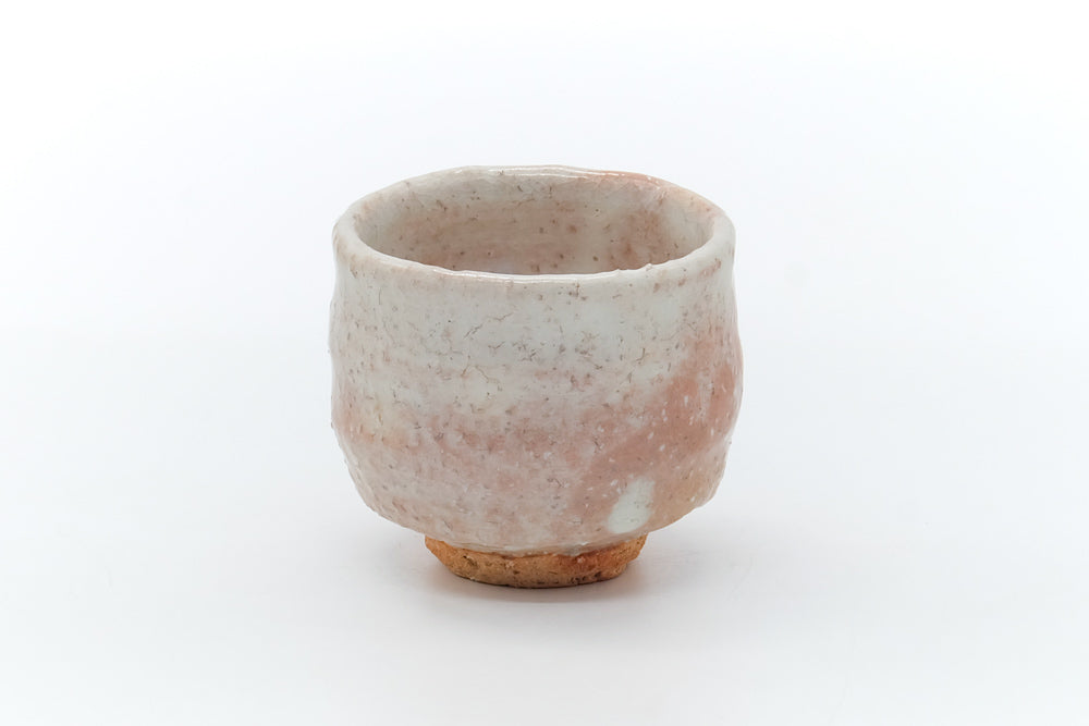 Japanese Teacup - Beige White Hagi Yunomi - 100ml