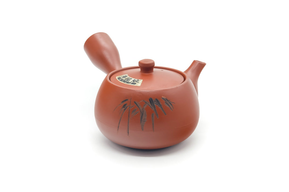 Japanese Kyusu - Engraved Mesh Tokoname Teapot - 340ml