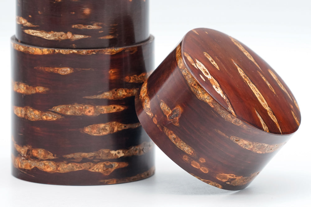 Kabazaiku Chazutsu - Wooden Cherry Bark Tea Canister