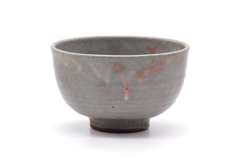 Japanese Matcha Bowl - Vintage Grey Pink Chawan - 400ml