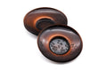 Japanese Chataku - Set of 5 Plum Blossom Copper Tea Saucers
