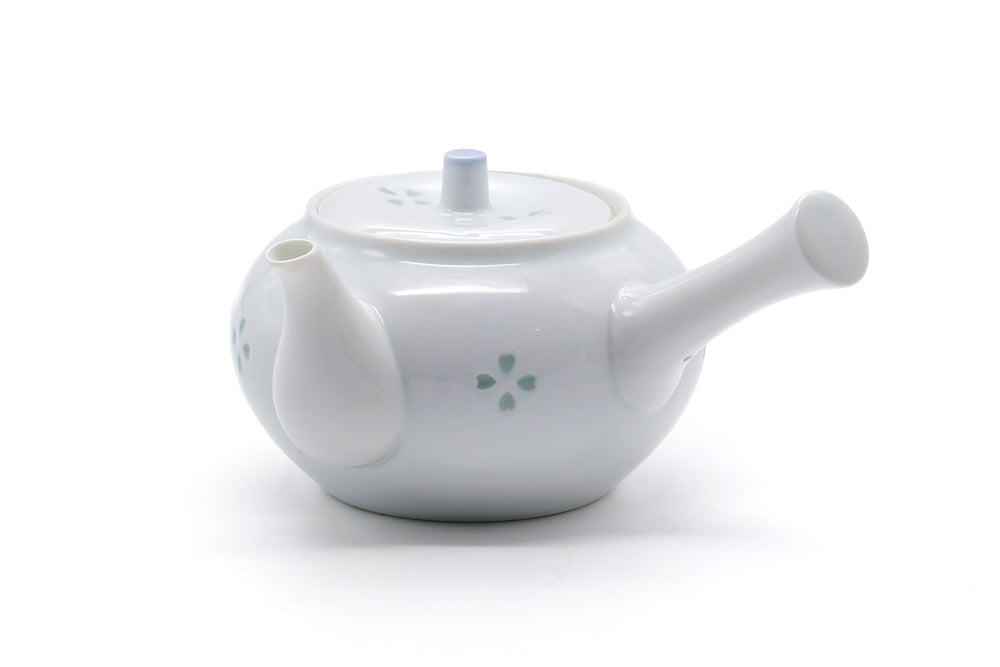 Japanese Kyusu - Floral Porcelain Arita-yaki Teapot - 350ml