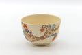 Japanese Matcha Bowl - Colourful Floral Geometric Motif Kyo-yaki Chawan - 400ml