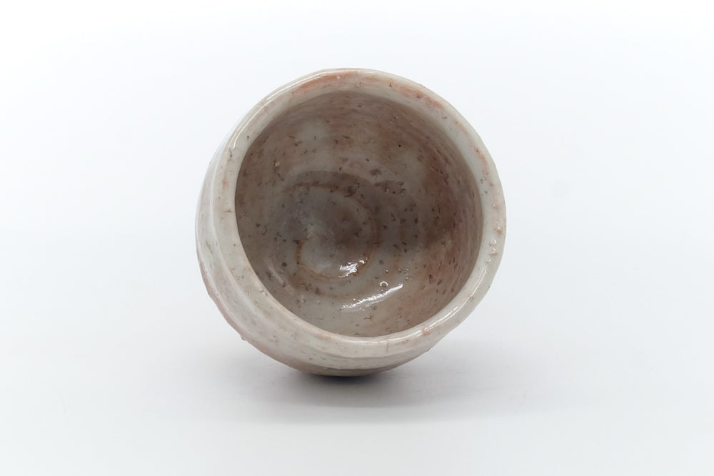 Japanese Teacup - Beige White Hagi Yunomi - 100ml