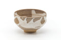 Japanese Matcha Bowl - Beige White Abstract Chawan - 400ml