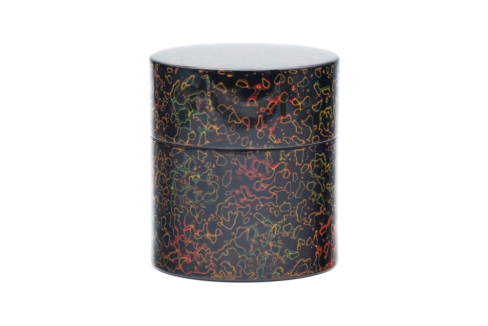 Kuro Kara-Nuri Chazutsu - Black Lacquerware Tea Canister