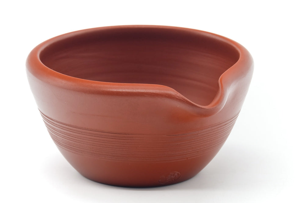 Japanese Katakuchi - Red Shudei Striped Water Cooler - 135ml