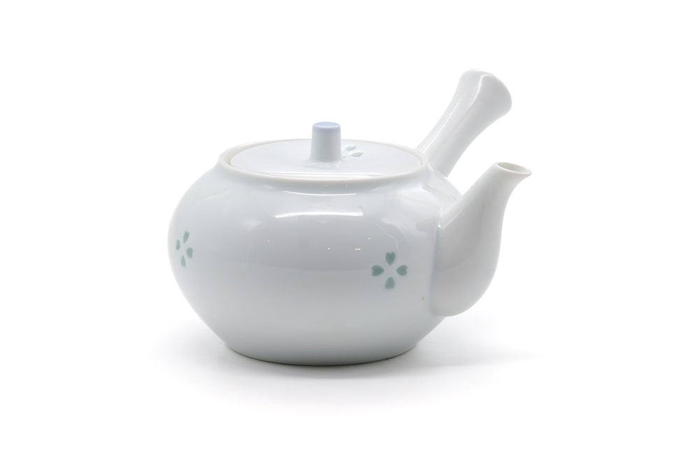 Japanese Kyusu - Floral Porcelain Arita-yaki Teapot - 350ml
