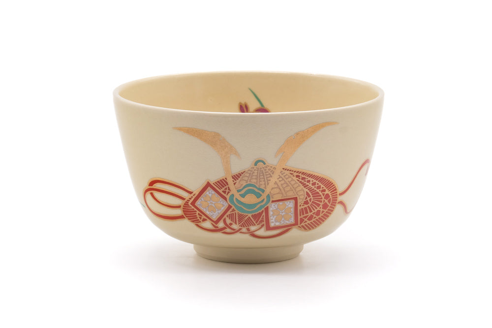 Japanese Matcha Bowl - Samurai Helmet Kabuto Kyo-yaki Chawan - 450ml