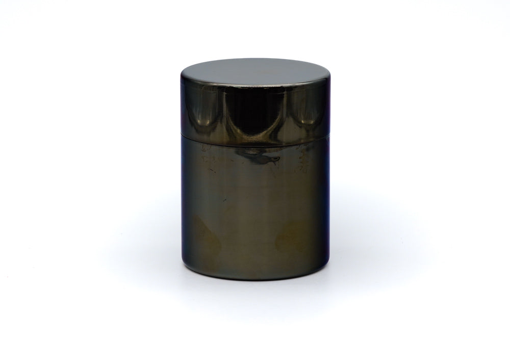 Japanese Chazutsu - Vintage Stainless Steel Tea Canister