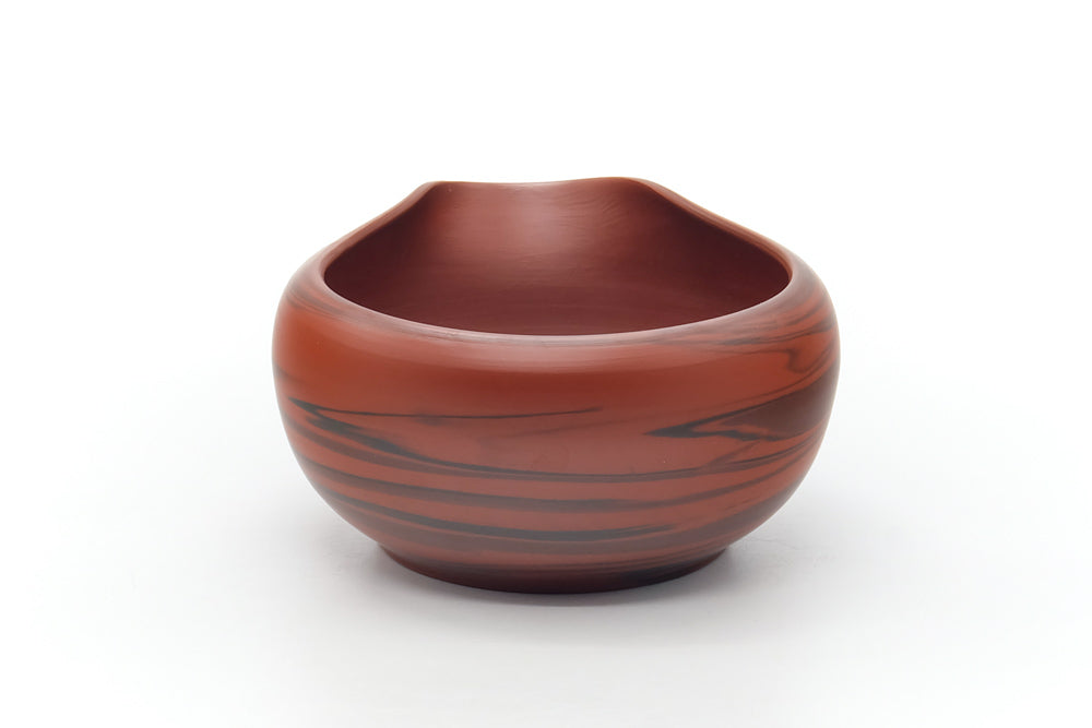 Japanese Katakuchi - Black Red Nerikomi Tokoname Water Cooler - 305ml