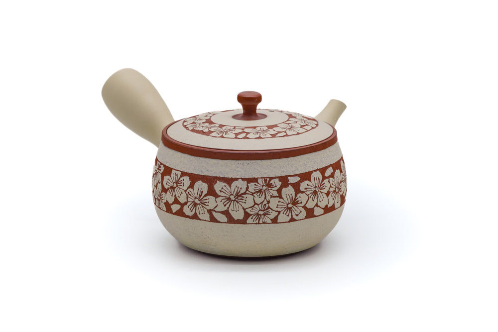 Engraved Sakura Tokoname Teapot - 250ml