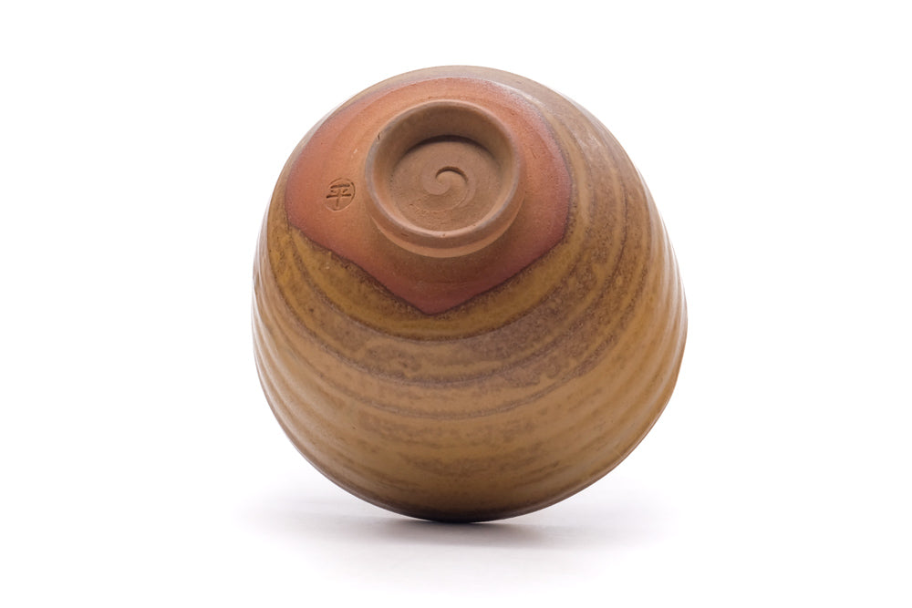 Japanese Matcha Bowl - Mottled Yellow Drip-Glazed Chawan - 400ml