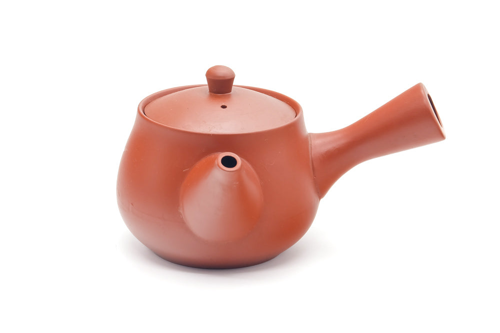 Japanese Kyusu - Bamboo Engraved Tokoname Teapot - 340ml