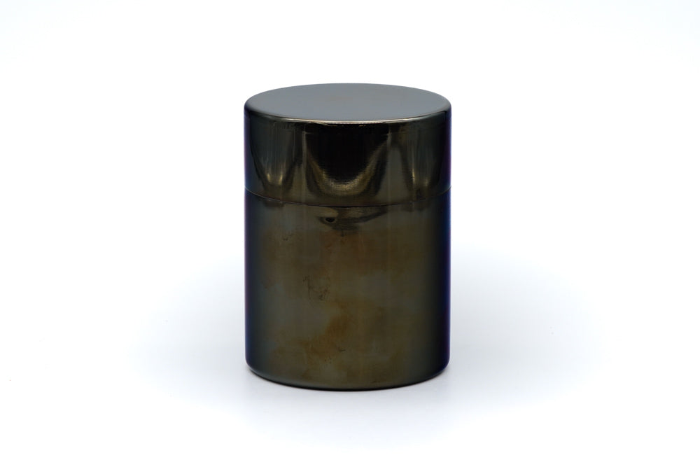 Japanese Chazutsu - Vintage Stainless Steel Tea Canister