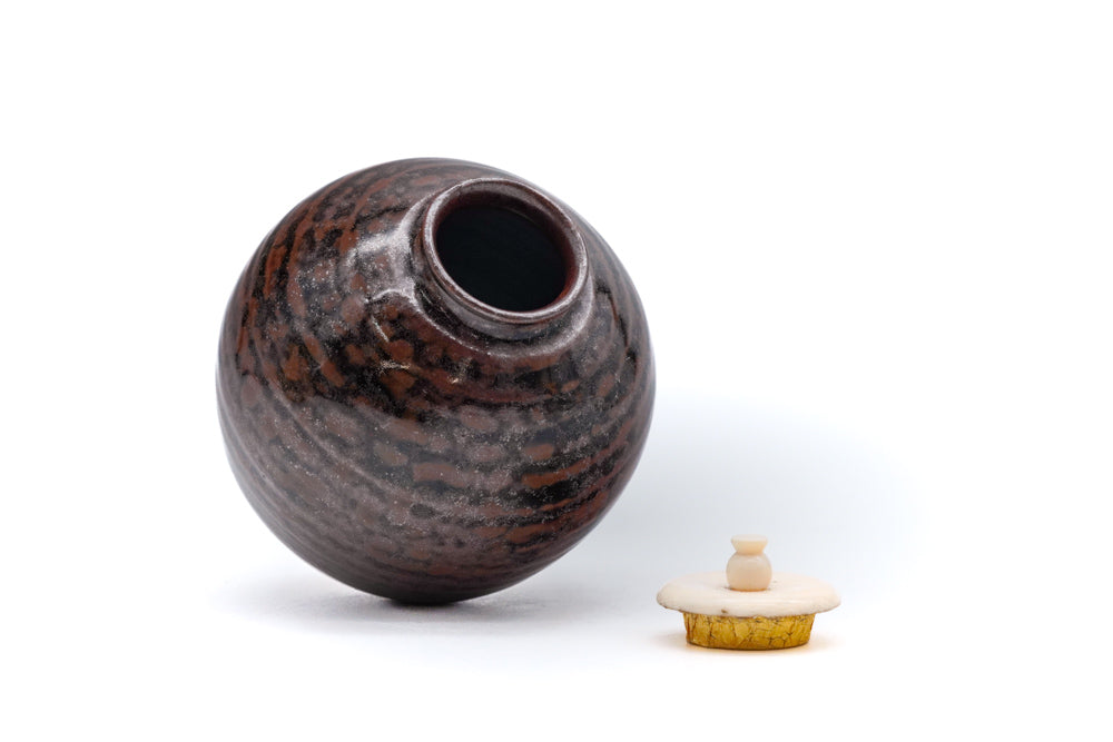 Japanese Chaire - 龍喜窯 Ryuki Kiln - Iwaki Bunrin Utsushi Matcha Caddy