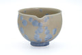 Icy Blue Hanakessho Crystal Glaze Spouted Matcha Bowl