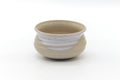 Japanese Kensui - Classic Beige White Hagi-yaki Water Bowl - 650ml