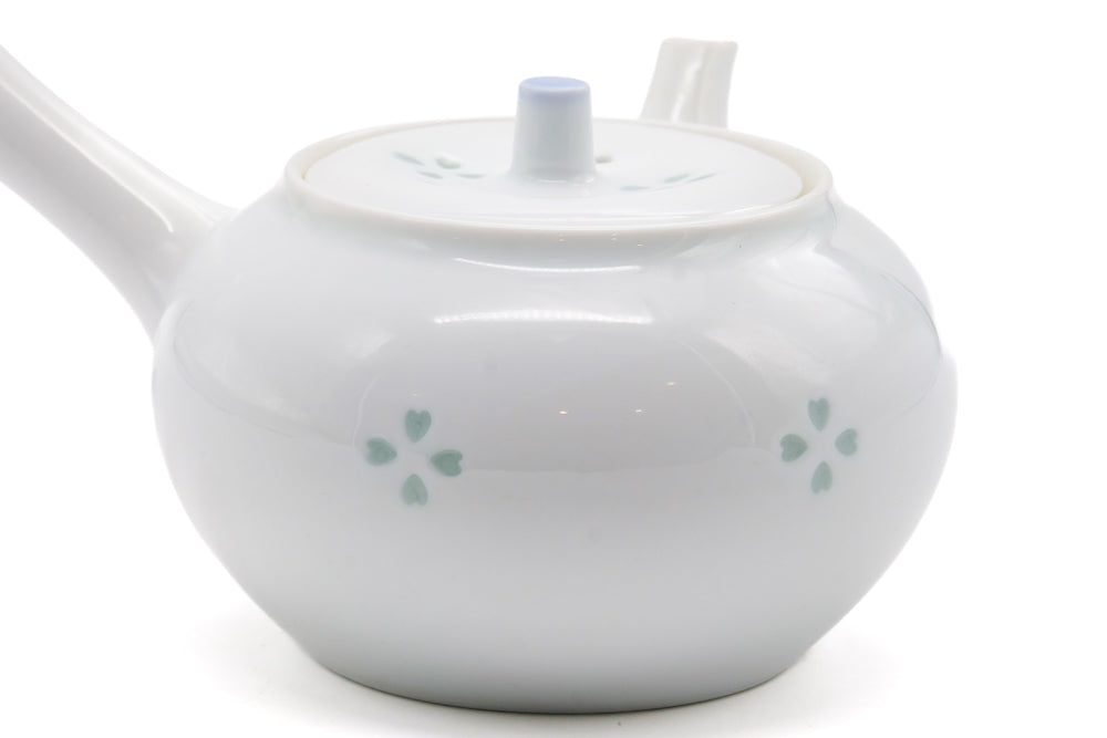 Japanese Kyusu - Floral Porcelain Arita-yaki Teapot - 350ml