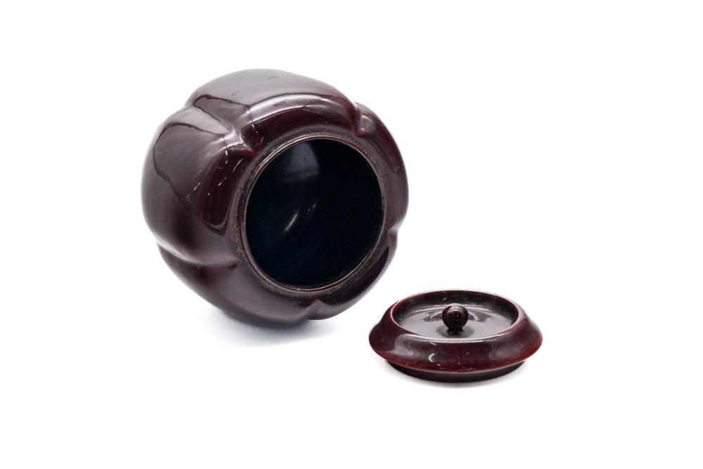 Japanese Chaire - Wooden Lacquered Akoda Tea Caddy