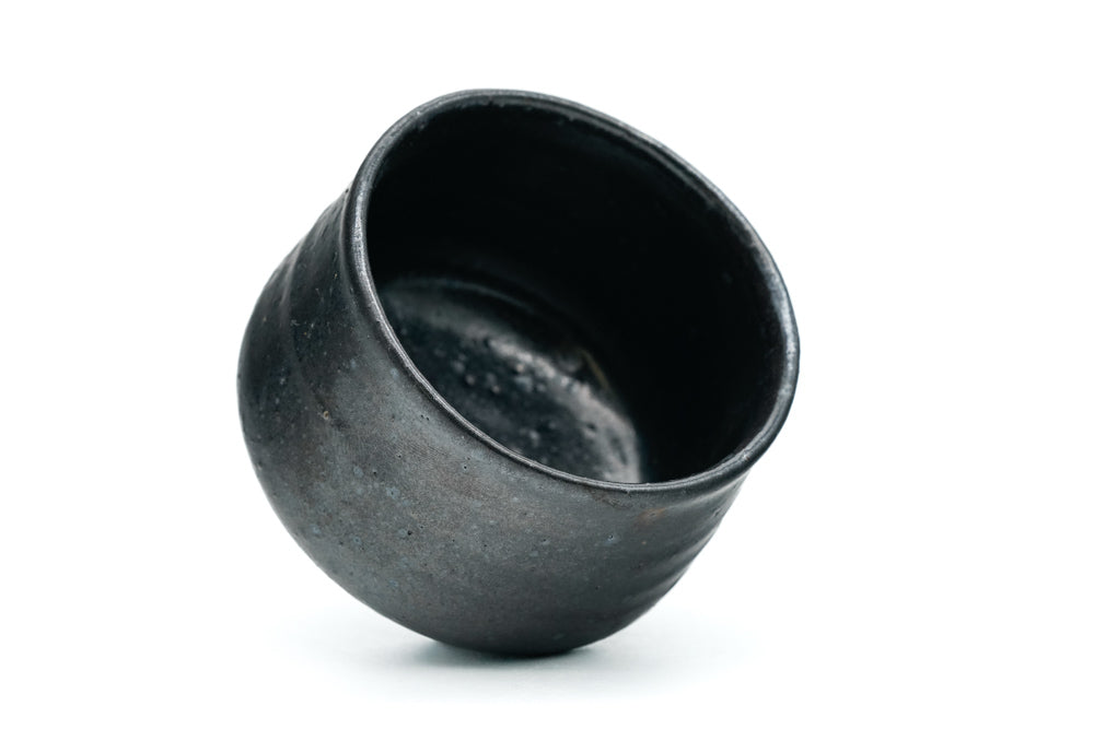 Matte Black Hantsutsu-gata Yunomi - 150ml