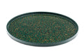 Japanese Round Tray - Vintage Green Kara-nuri Lacquer Maru-bon