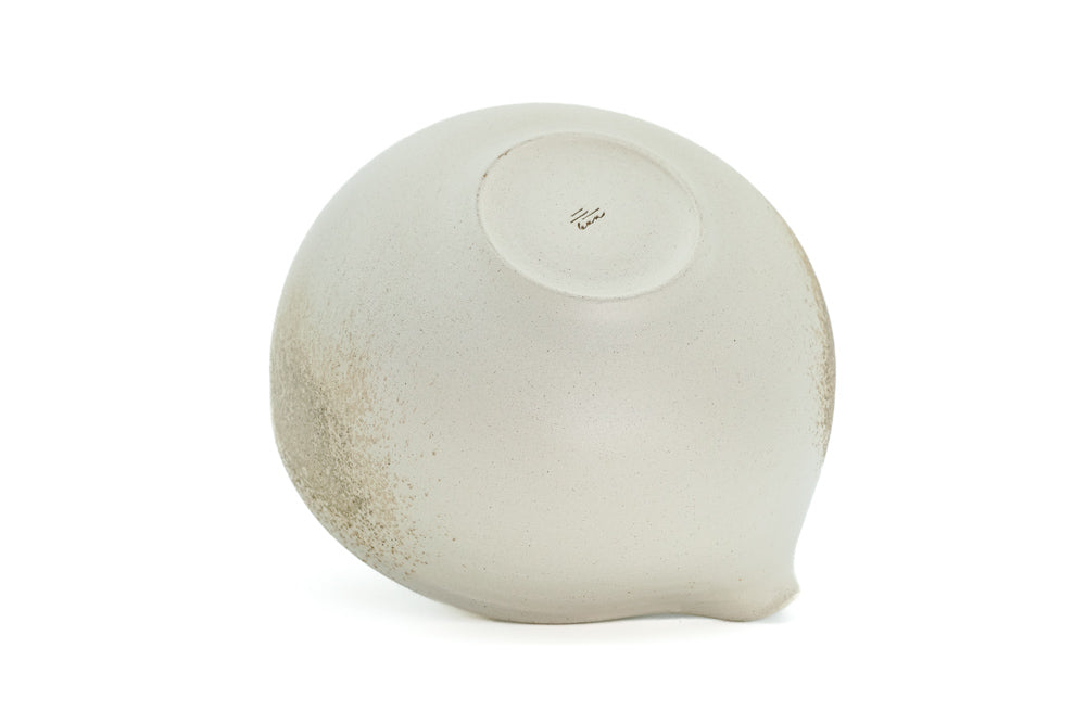 Ash-Glazed Spouted Matcha Bowl