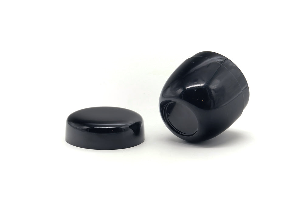 Japanese Natsume - Plain Black Lacquer Tea Caddy