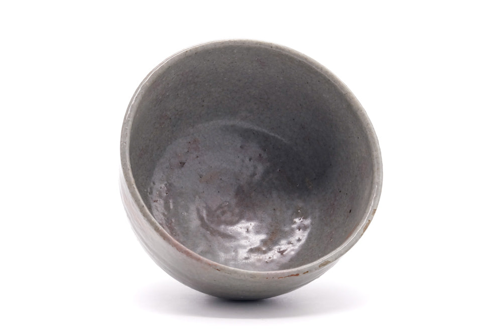Japanese Matcha Bowl - Vintage Grey Pink Chawan - 400ml