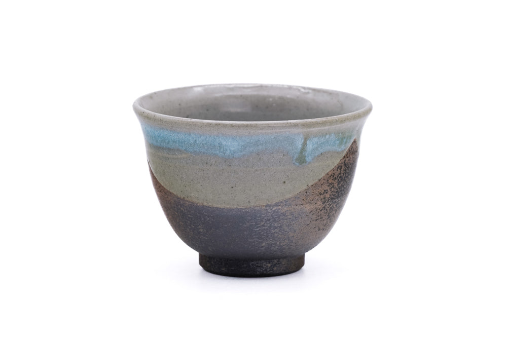 Blue Ash-Glazed Tokoname Teacup - 140ml