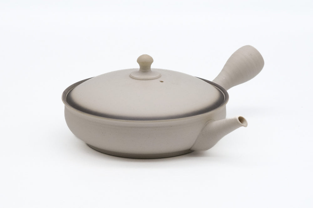 Tea Set - Flat Tokoname Kyusu with Two Gyokurowan