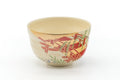 Japanese Matcha Bowl - Gold Red Bridge Kyo-yaki Chawan - 400ml