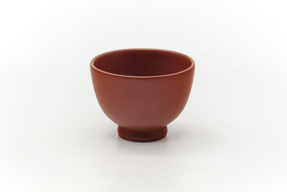 Japanese Teacup - Classic Red Shudei Tokoname Guinomi - 40ml