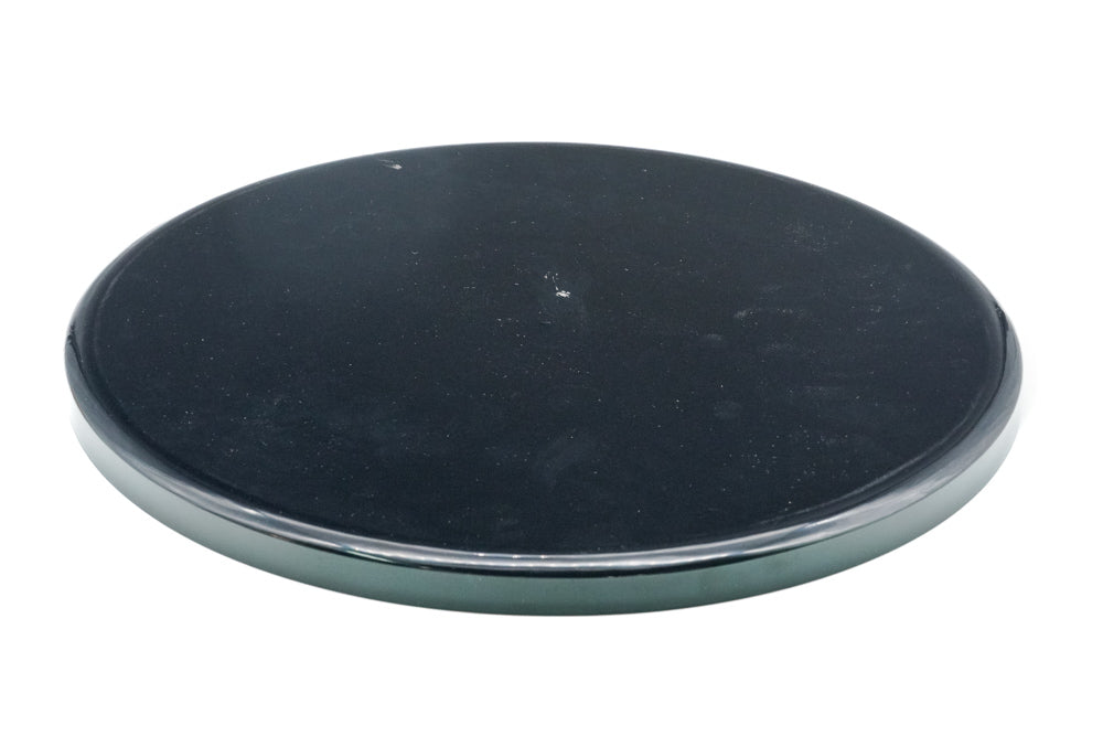 Japanese Round Tray - Vintage Green Kara-nuri Lacquer Maru-bon