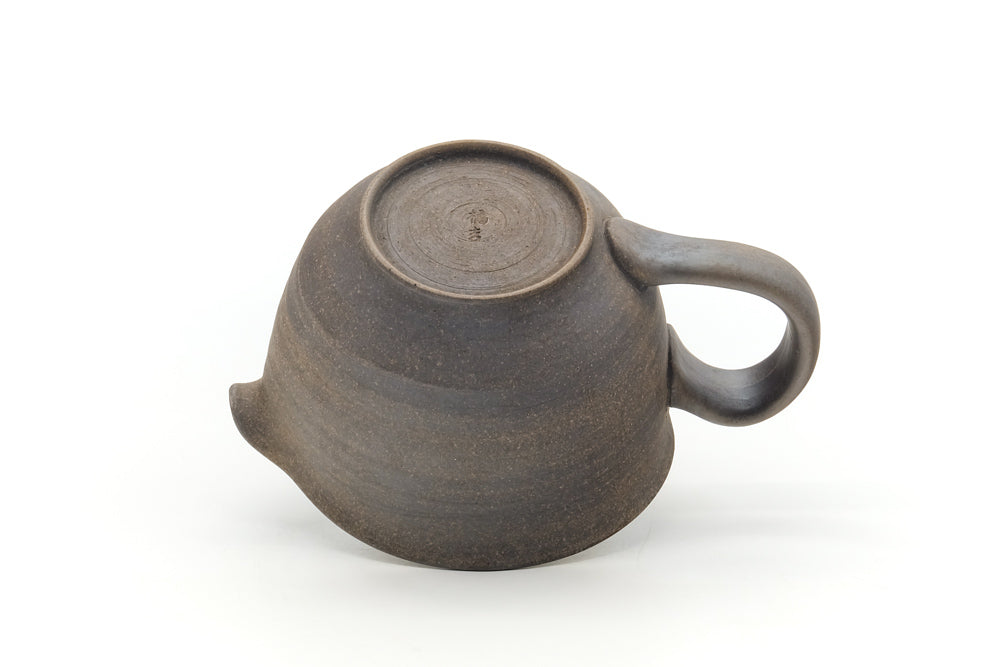 Japanese Yuzamashi - Brown Unglazed Ushirode Water Cooler - 290ml