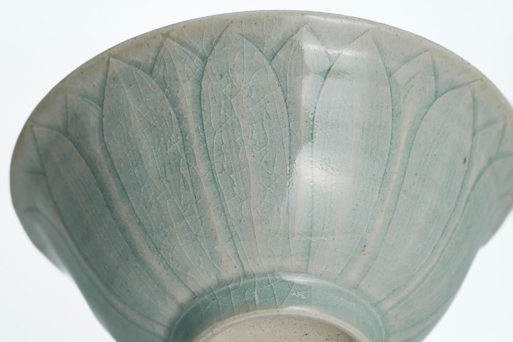 Celadon Lotus Petal Chawan