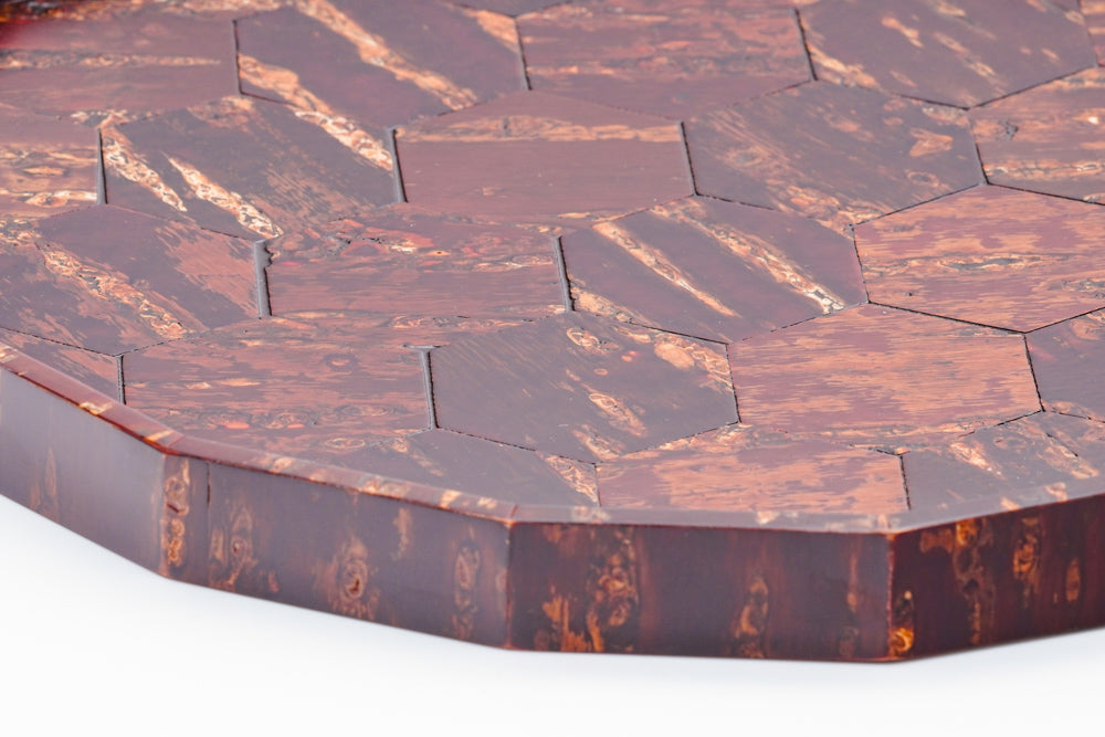 Kabazaiku Maru-bon - 16-sided Wooden Cherry Bark Tray