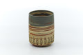 Japanese Teacup - Green Red Yellow Nerikomi Tokoname Yunomi - 180ml